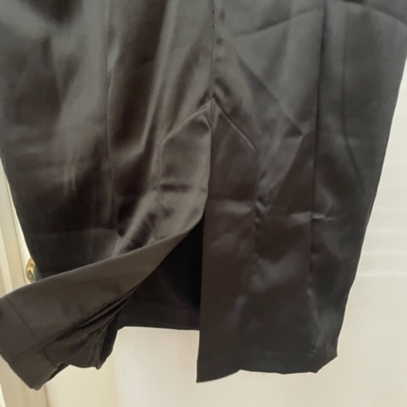 NWT Pinup Couture Black Satin Mona Retro Dress - Picture 12 of 12